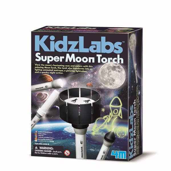 8503384 4M 00-03384 Aktivitetspakke, Super Moon Torch Kidz Labs, 4M